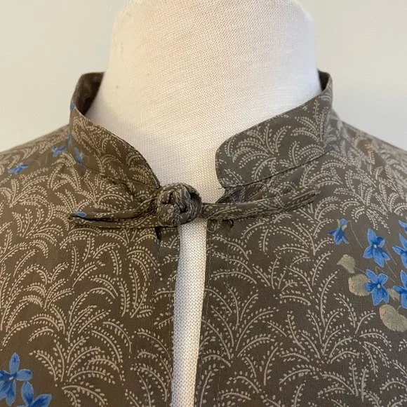 VTG KRIZIA SILK KIMONO TOP BLOUSE SIZE 42